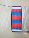 Large eraser, study and office supplies, rectangular two-color eraser details Picture
